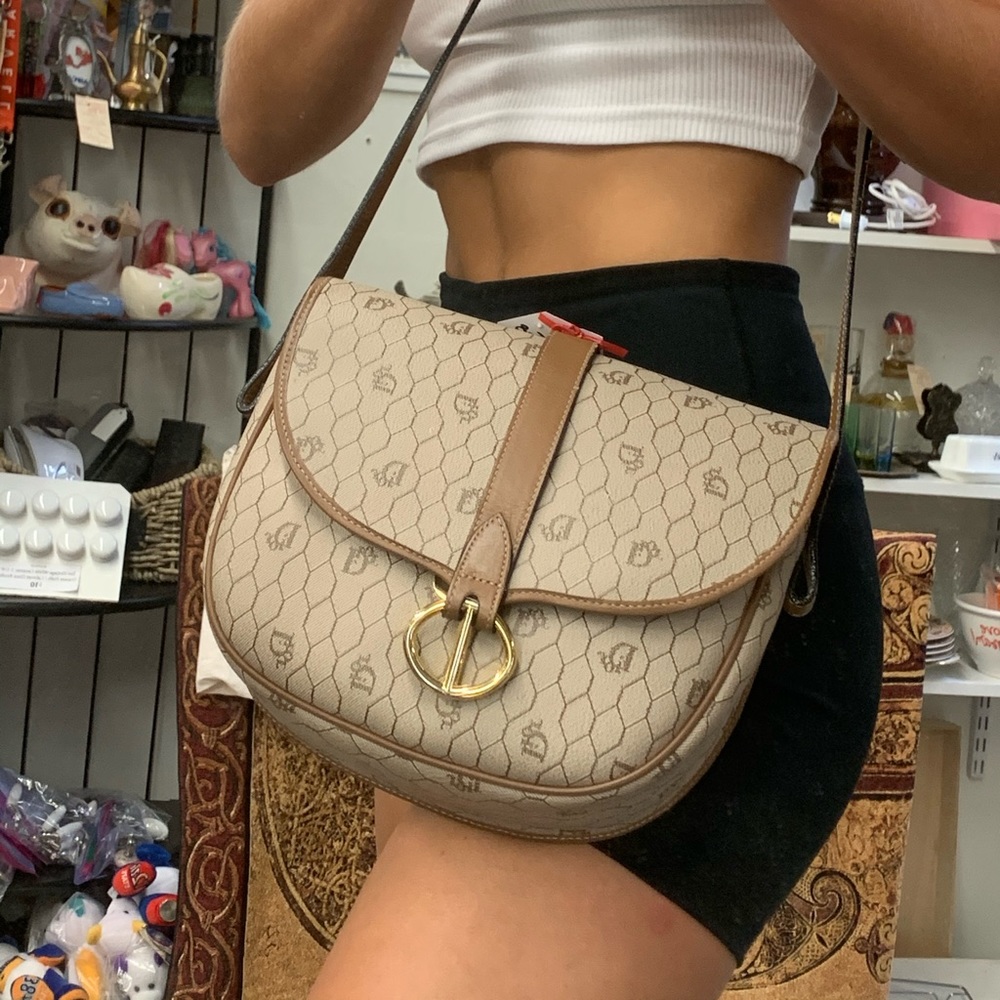 Christian Dior Leather Crossbody Shoulder Bag